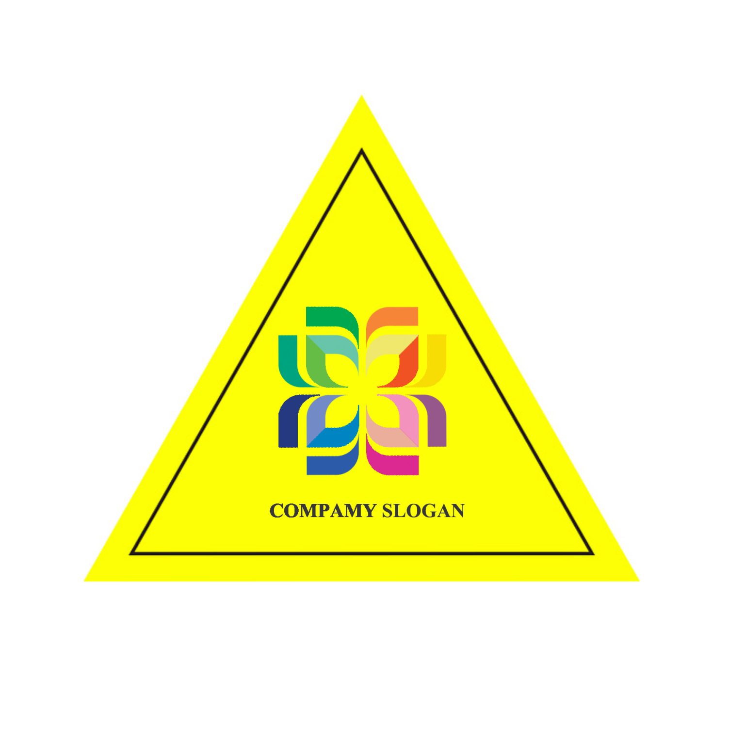 Triangle Sticker For Gas PVC Triangle Adhesive Sticker – Inkwell Promos Inc