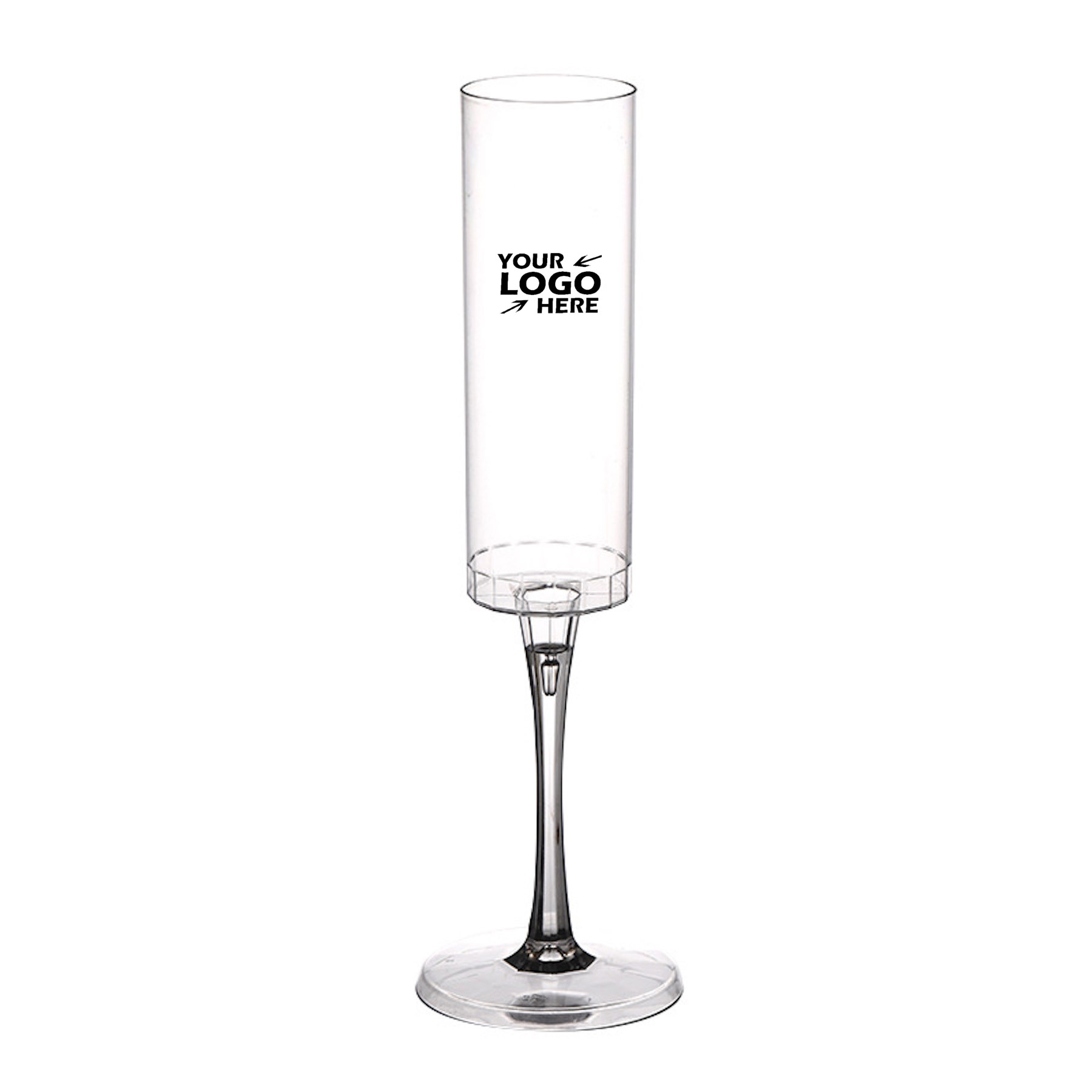 IK-CLW1218 6 Oz Plastic Champagne Flutes 1