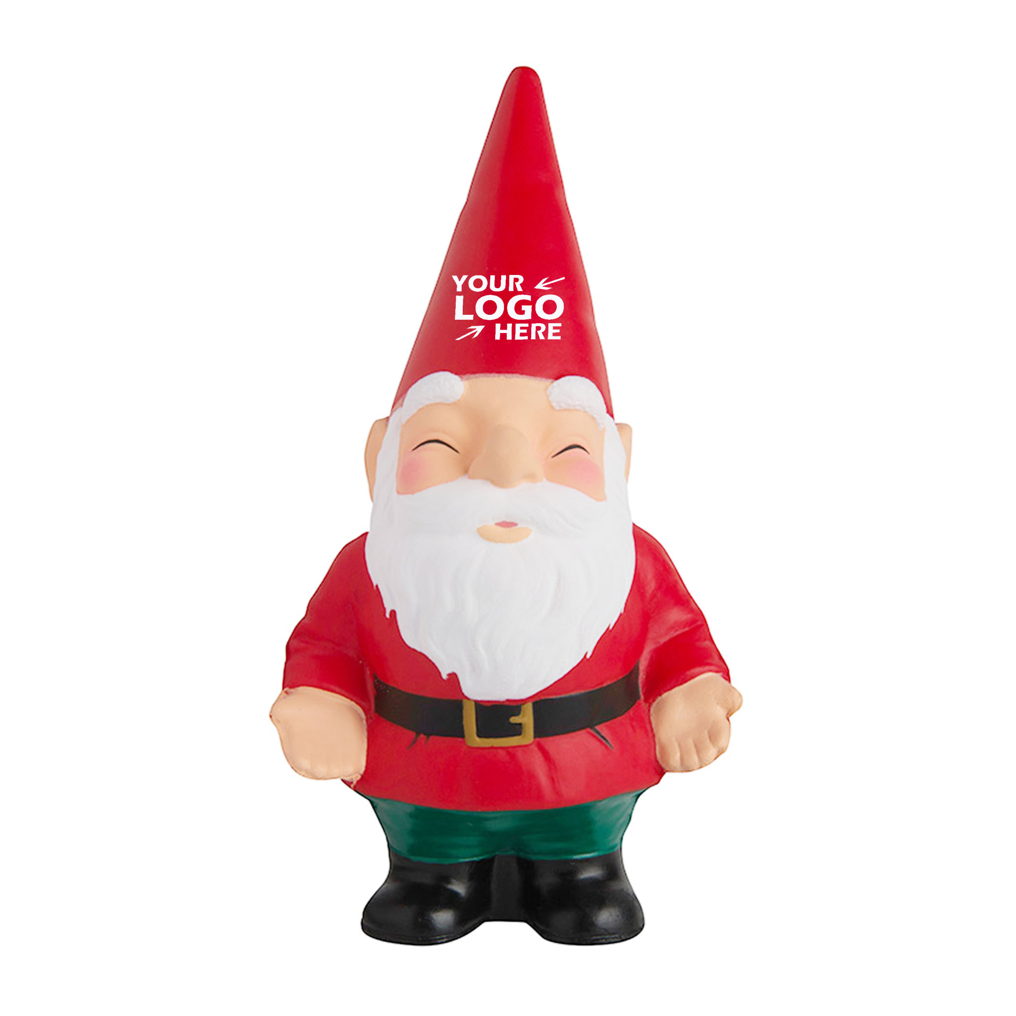 US-CON1060 PU Cartoon Santa Shaped Stress Ball logo 2