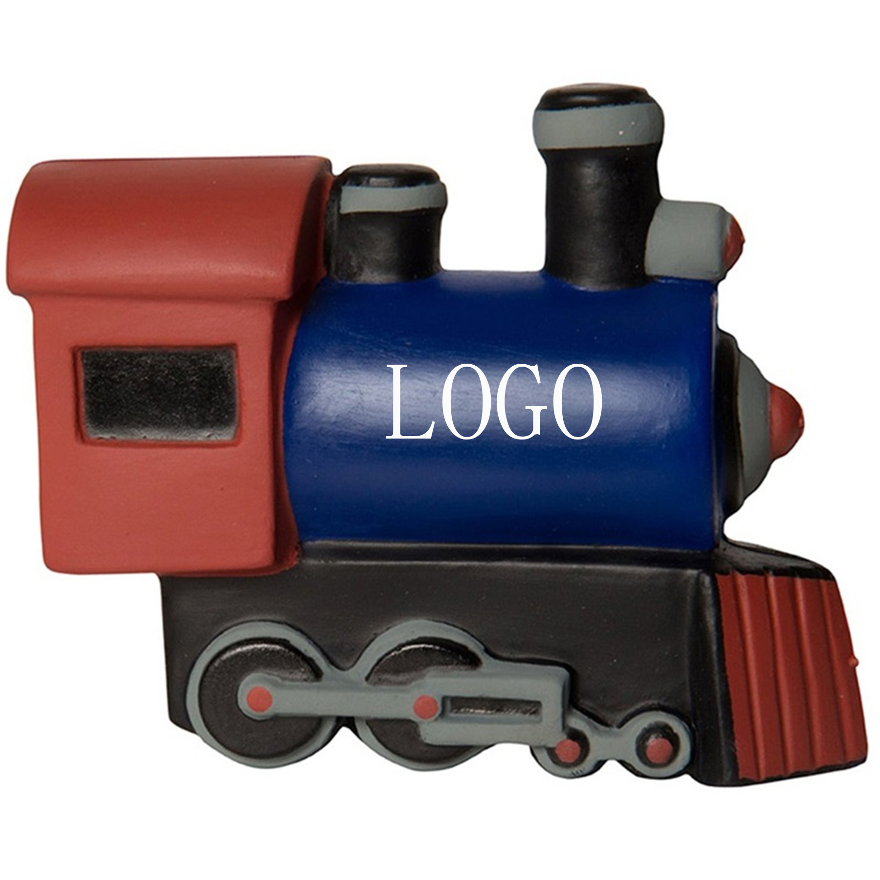 US-CON1075 Squishy PU Small Train Shape Stress Ball logo