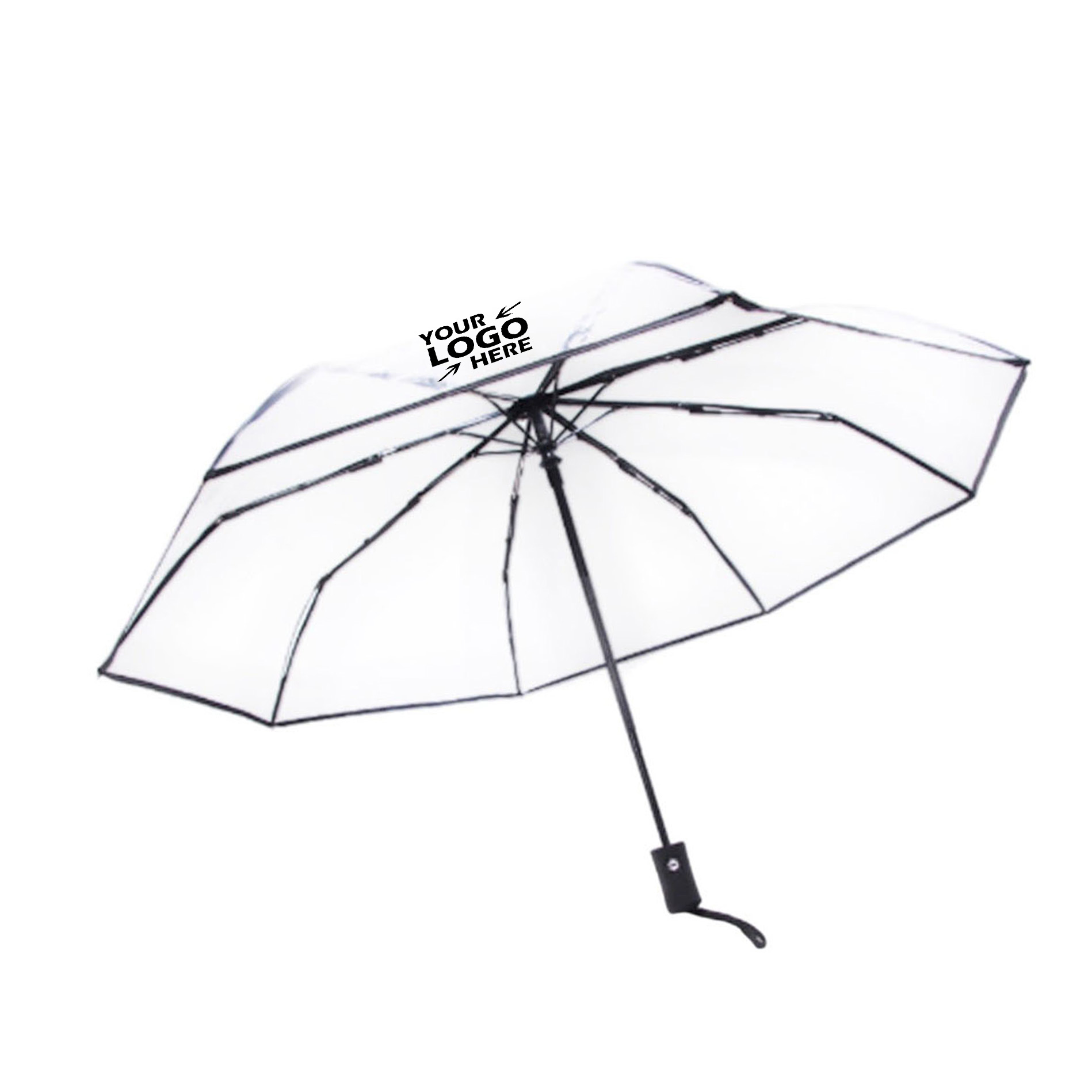 IK-EVW1021 Automatic Three-fold Transparent Umbrella logo