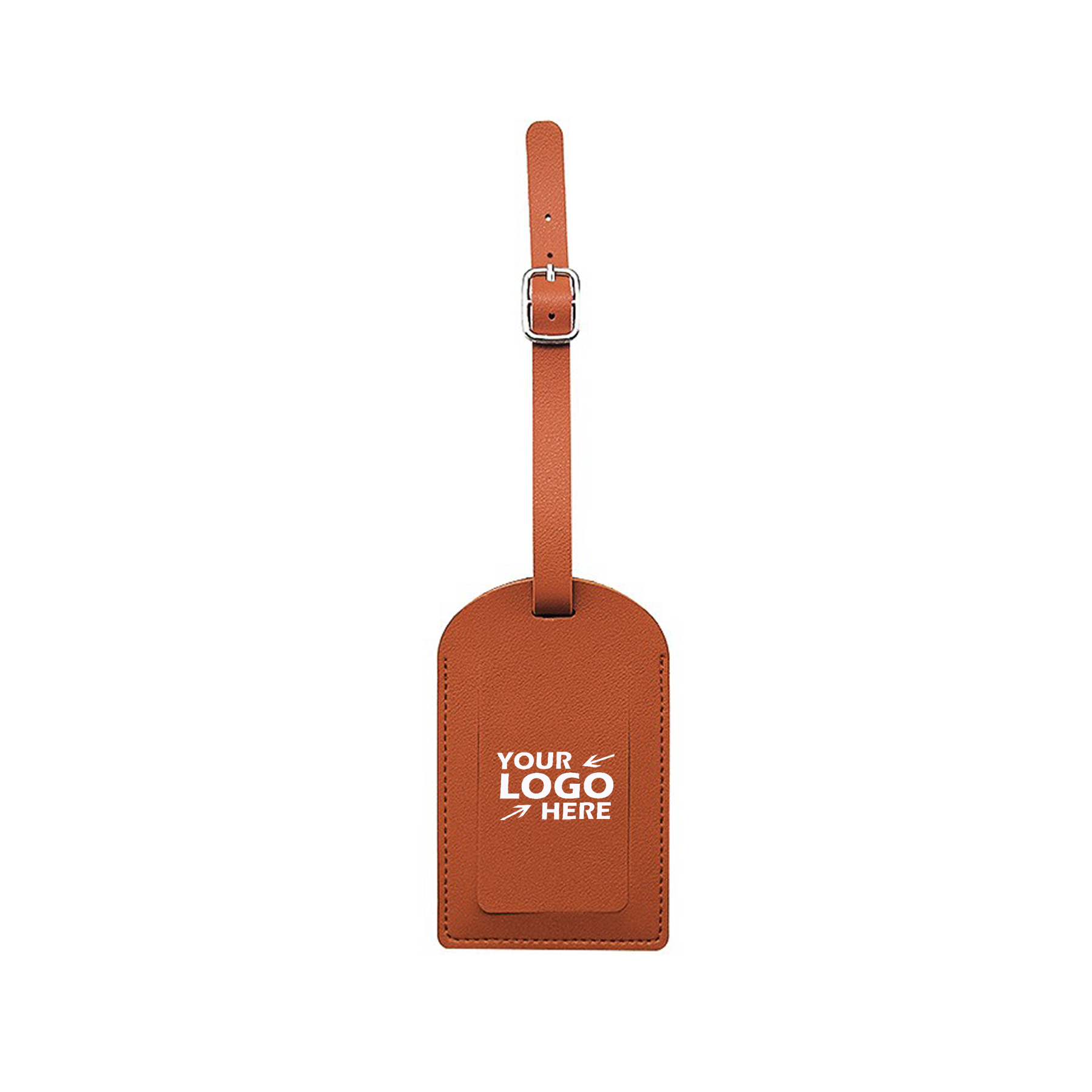 IK-LAL1002 Full Color Leather Luggage Tags With Strap